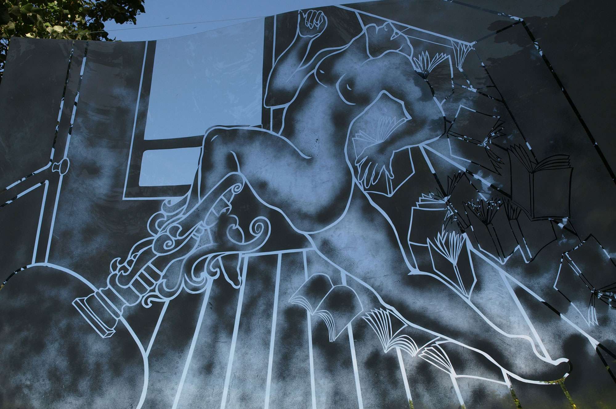 Série "L'Homme Moderne", parcours artistique à Florac en 2012
